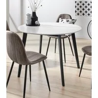 OTTO home Esstisch Cody (Esstisch, Küchentisch, OTTOs Choice), Beine aus Massivholz, runde MDF-Tischplatte, in 2 Farbvarianten