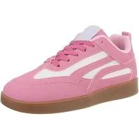 Ital-Design Damen Low-Top Freizeit Sneaker (88843648) Flach Sneakers Low in Pink