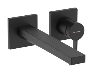 Hansgrohe 2-Loch Waschtischmischer Unterputz Tecturis E F-Set 225 mm Auslauf, mattschwarz, 73051670 73051670
