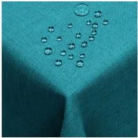 DecoHomeTextil Heimtextilmanufaktur Tischdecke Leinen Optik Tischdecke Tischtuch Abwaschbar Wasserabweisend