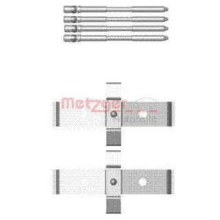 Metzger Zubeh?r f?r Bremsbel?ge vorne Alfa Romeo 159 Brera Giulietta Renault Megane