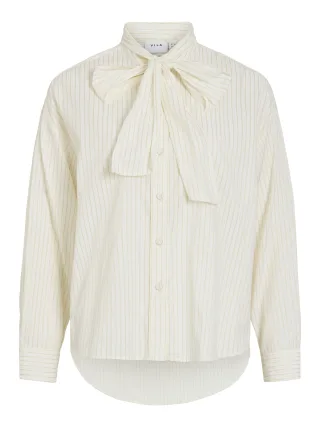 VILA - VIJURY LS SHIRT Snow White - Gr. - 40