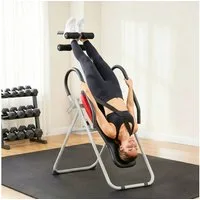 SPORTNOW Rückentrainer Schwerkrafttrainer Streckbank, (Inversionstisch, 1-tlg., Inversionsbank), bis 120kg