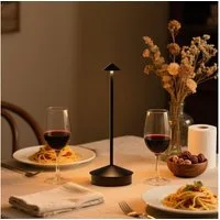 Quntis LED Tischleuchte LED Tischlampe mit Touch-Dimmung, 3 Farbtemperaturen, Memory-Funktion, Touch-Dimmung, Energiesparend, LED fest íntegriert, Neutralweiß, Kaltweiß, Warmweiß, CRI >90, Dekolampe für Wohnzimmer & Schlafzimmer