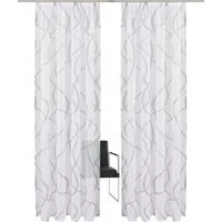 OTTO home Gardine Bene (1 St), Kräuselband, transparent, Polyester, Transparent, gemustert, glatt, verschiedene Größen