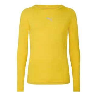 Puma - "Liga" T-Shirt für Herren, Langärmlig (Cyber-Yellow)