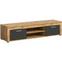 OTTO home Lowboard AOSTA, Breite 160 cm, 2 Klappen, 2 offene Fächer (in verschiedenen Farbausführungen, individuell kombinierbar), TV-Board, Mediaboard, TV-Möbel, TV-Lowboard, Fernsehschrank, Sideboard