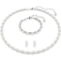 Swarovski Schmuckset Multipack Schmuck Geschenk MATRIX (Set, 4-tlg., inkl. Schmuckbox), mit Swarovski® Kristallen, mit Swarovski® Perle