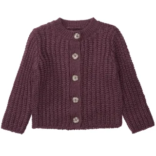 STACCATO - Md.-Strickjacke dark plum - Gr. - 98