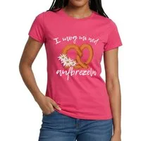Spreadshirt T-Shirt I Mog Mi Ned Aufbrezeln Wiesn Spruch Frauen T-Shirt (1-tlg) Slim Fit, fällt klein aus