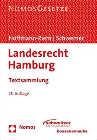 Landesrecht Hamburg: Textsammlung Rechtsstand: 15. Oktober 2015