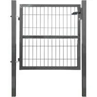 V2Aox Gartentor Gartentor Gartentür Zauntür Zauntor Gartenpforte Anthrazit Grün
