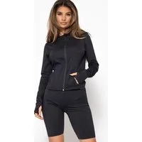 SASSYCLASSY Trainingsjacke Funktionale Sportjacke Damen mit Reißverschluss