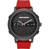 Skechers Chronograph LAWNDALE SR5073, Quarzuhr, Armbanduhr, Herrenuhr, Silikonarmband, digital,Stoppfunktion