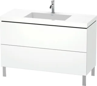 Duravit L-Cube c-bonded Set bodenstehend Weiß Matt 1200x480x698 mm - LC6939O1818 LC6939O1818