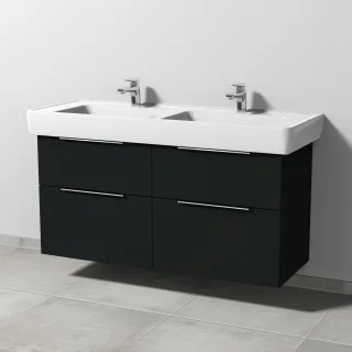 Sanipa 3way Waschtischunterbau zu Laufen Pro A Waschtisch mit 4 Auszügen, Vulkan-Matt UP7601V