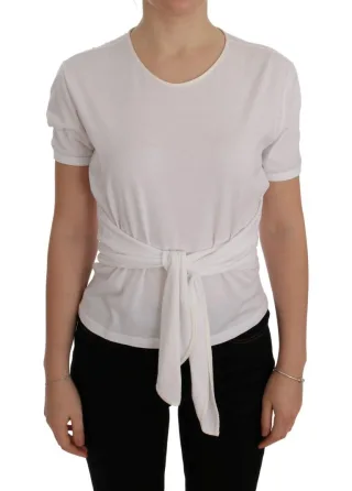 Dolce & Gabbana Weißes Baumwollseide T-Shirt
