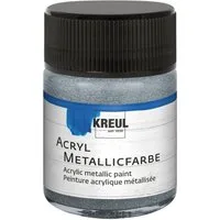 C. KREUL Acrylfarbe KREUL Acryl Metallicfarbe silber 50ml