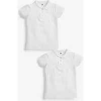 Next Poloshirt 2 Kurzärmelige Polo-Shirts im Slim Fit (3-16 J) (2-tlg)
