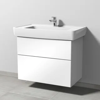 Sanipa 3way Waschtischunterbau zu Laufen Pro A Waschtisch mit 2 Auszügen, Weiß-Glanz SF75878