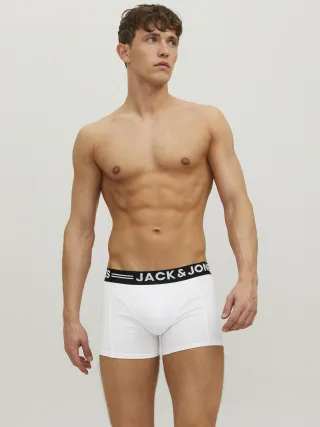 JACK&JONES - SENSE TRUNKS 3-PACK NOOS White - Gr. - XXL