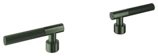 GROHE Hebelgriffe Atrio Private C. 48646 Rändelstruktur satin graphite, 48646MG0 48646MG0