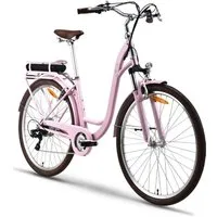 VECOCRAFT E-Bike Cityrad HEBE e bike damen 25 km/h, 7 Gang Shimano, Kettenschaltung, Heckmotor, 360 Wh