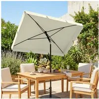 Outsunny Sonnenschirm Balkonschirm, Strandschirm, Marktschirm, LxB: 198x130 cm, Gartenschirm, Sonnenschutz, viel Schatten, verstellbare Neigung, Aluminium und Stahl