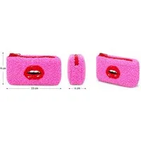 Giftcompany Kulturbeutel Giftcompany - Kleine Kosmetiktasche Etui "Lippen" 15x9x4cm Teddy Pink
