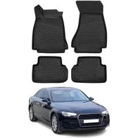 OMAC Auto-Fußmatten für Audi A4 B9 Stufenheck Avant Allroad 2016-2025 TPE (4 St), für Audi A4 B9 Stufenheck Avant Allroad 2016-2025 Audi A4 B9 Stufenheck Avant Allroad 2016-2025, Antirutsch,Wasserfest,Einfache Installation