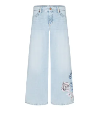 CAMBIO - Palazzo cropped cross superbleached - Gr. - 30