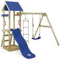 Wickey Spielturm TinyCabin - Klettergerüst mit Schaukel & Rutsche für Kleinkinder, Garten - Kletterturm mit 10 Jahren Garantie*