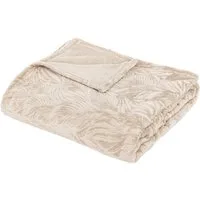 Wohndecke Kuscheldecke mit Blattmuster RYO, 180 x 230 cm, Atmosphera Créateur d'intérieur