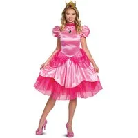 Disguise Kostüm Prinzessin Peach-Kostüm für Damen Nintendo Faschingskostüm pink