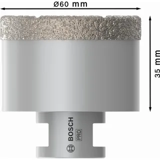 Bosch PRO Diamanttrockenbohrer Dry Speed Best for Ceramic, 60 x 35 mm - 2608587128