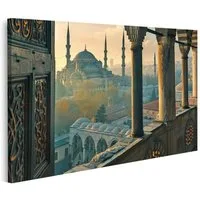 islandburner Leinwandbild, Morgenlicht auf der Sultan-Ahmed-Moschee Istanbul
