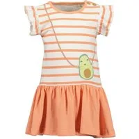Blue Seven Jerseykleid Baby Mädchen Kleid aus Baumwolle mit Streifen und Print
