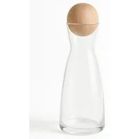 Heubergshop Wasserkaraffe, 1 Liter Karaffe mit Zirbenkugel - Zirbenholz, Zirbe (Zirbenkaraffe-1L)