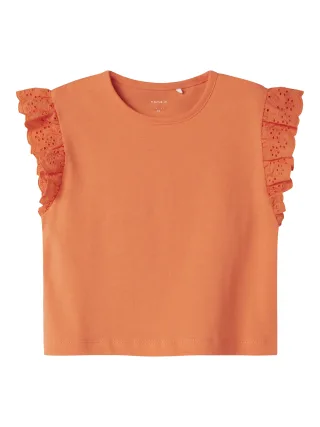 NAME IT - NMFHREJAINE CAPSL SHORT NREG TOP PB fresh salmon - Gr. - 92