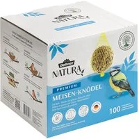 Dehner Natura Große Meisenknödel im Karton, 100 Stück je 90 Gramm (9 kg), für: Wildvogel, mit Netz, Wildvogelfutter zur ganzjährigen Fütterung