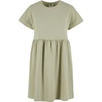 URBAN CLASSICS A-Linien-Kleid Urban Classics Damen Ladies Organic Empire Valance Tee Dress (1-tlg)