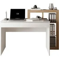 Home affaire Schreibtisch Hamburg, Breite 138 cm, Tiefe 50 cm, mit Schubkasten u. Aufsatz/Regal, Computertisch, Arbeitstisch, Schminktisch, Arbeitsplatz, 4 Fächer