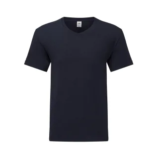 Fruit Of The Loom Herren Iconic 150 V-Ausschnitt T-Shirt (dunkel Marine)