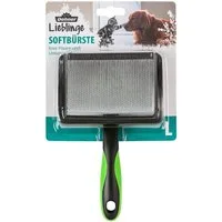 Dehner Fellbürste Softbürste für Fellpflege, weiche Metallborsten