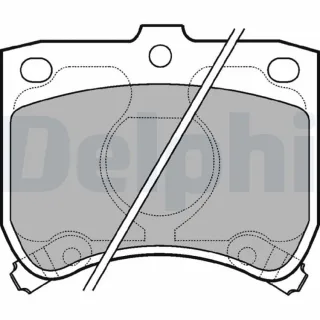 Delphi Bremsbel?ge vorne Kia Pride Mazda 121 323