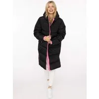 Zwillingsherz Steppmantel „Leo Kapuze“ Kapuze mit Leofutter, Reißverschluss, Taschen, elastische Bündchen