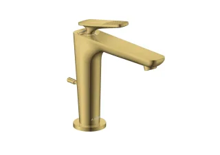 Hansgrohe Waschtischm.125 Axor Citterio C CoolStart m.Zugst.Cubic cut polished gold optic , 490319 49031990