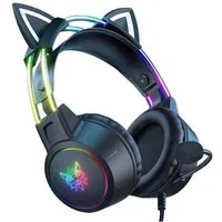 ONIKUMA ONIKUMA X15Pro Schwarz Gaming Headset Katzenohren On-Ear-Kopfhörer