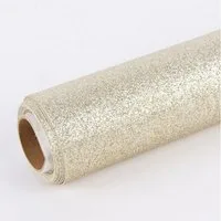 Tischläufer Deko Tischband Glitzer gold 27x250cm