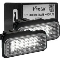 Vinstar KFZ-Ersatzleuchte LED Kennzeichenbeleuchtung E-geprüft für Mercedes Benz, Mercedes Benz W211 W203 W212 W219 R171 SLK
